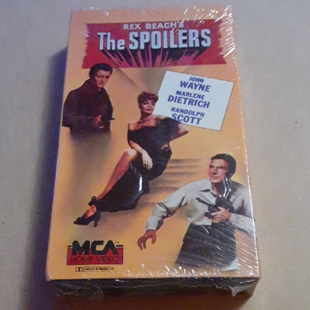 The Spoilers VHS Video Tape NEW